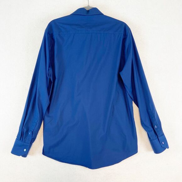Twillory Performance Button Up Men's 16.5 34-35 Blue Tailored Fit Coolmax - Picture 2 of 7